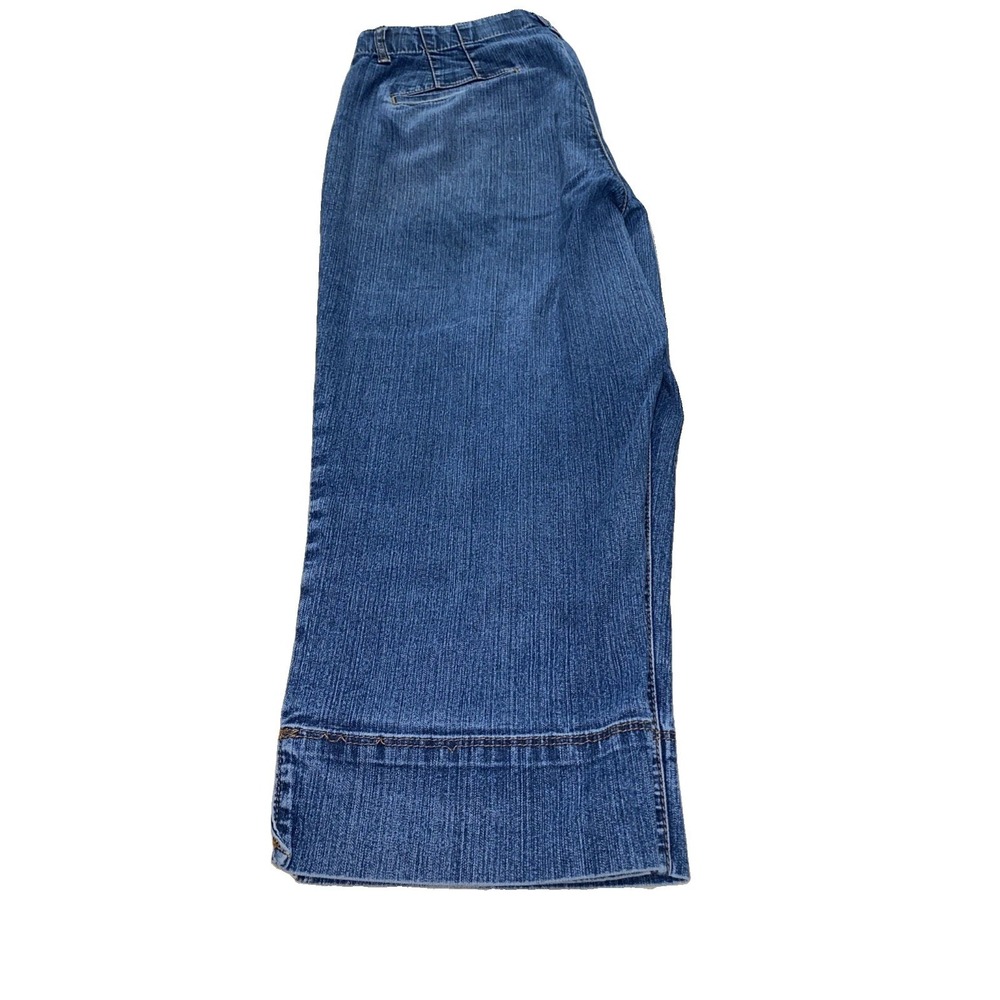 Gloria Vanderbilt Women's Shape Effect Wide Leg Crop Jeans EH6 Riano Size 12/ Ca - Picture 7 of 7